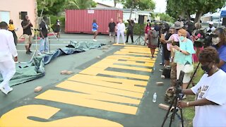 'Black Lives Matter Too' mural unveiled at Riviera Beach church
