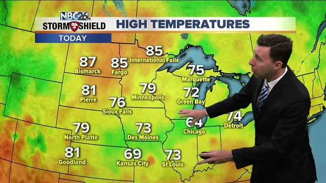 Michael Fish's NBC26 Storm Shield weather forecast