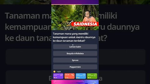 Daun tanaman ini meniru daun tanaman didekatnya | Quizzland level 9 #part9