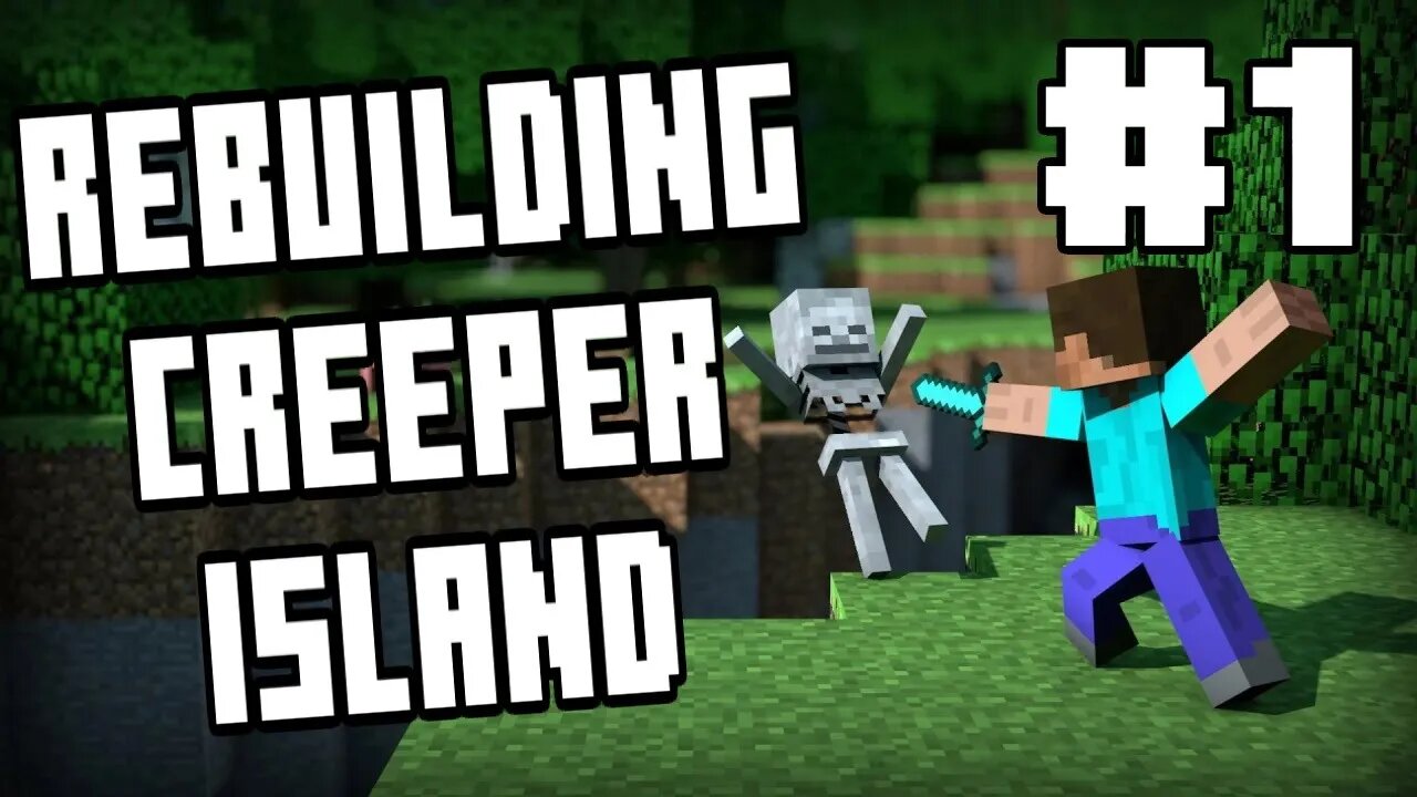 REBUILDING THE RUINS OF CREEPER ISLAND (Minecraft - Season 2 Episode 1)