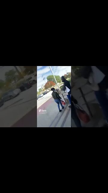 Problematic security guard attacks white guy