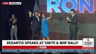 FULL RALLY: Gov. Ron DeSantis Holds Unite and Win Rally in AZ August 14, 2022