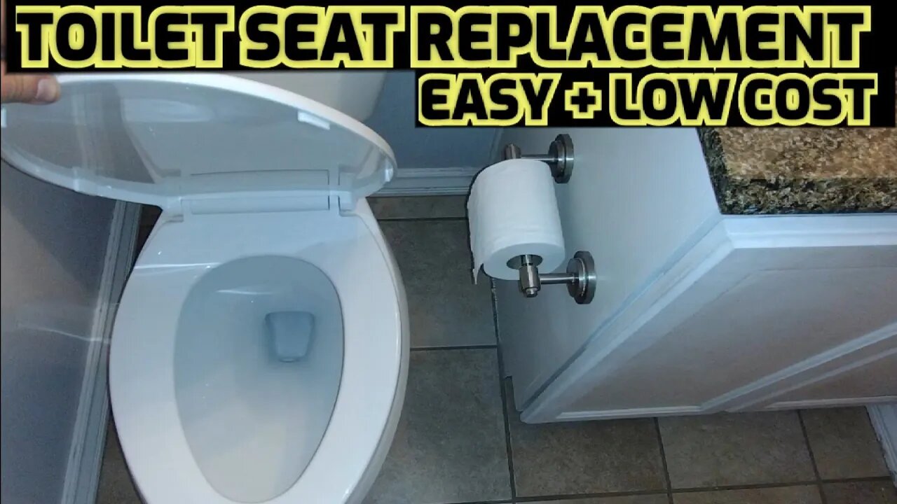 TOILET SEAT REPLACEMENT TUTORIAL _ EASY_LOW COSTS