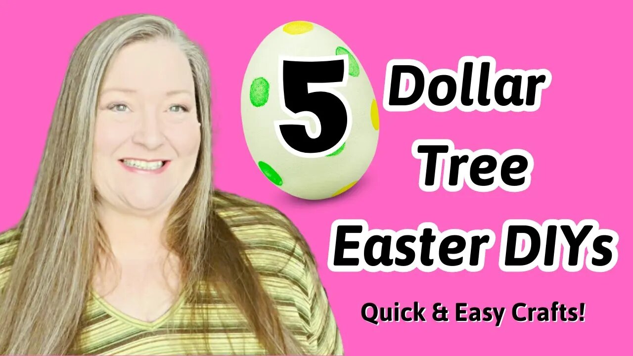 5 New Dollar Tree Easter DIYs ~ Quick & Easy Crafts ~ Easter Home Decor DIYs