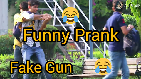 Fake Gun Prank In Public | Try To Stop Laughing | Funny Prank 😱😱😱🤣