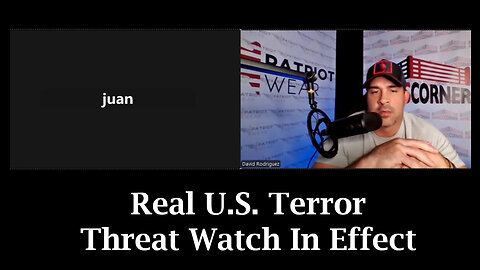 Juan O Savin w- Nino Sept. - Real U.S. Terror Threat Watch In Effect