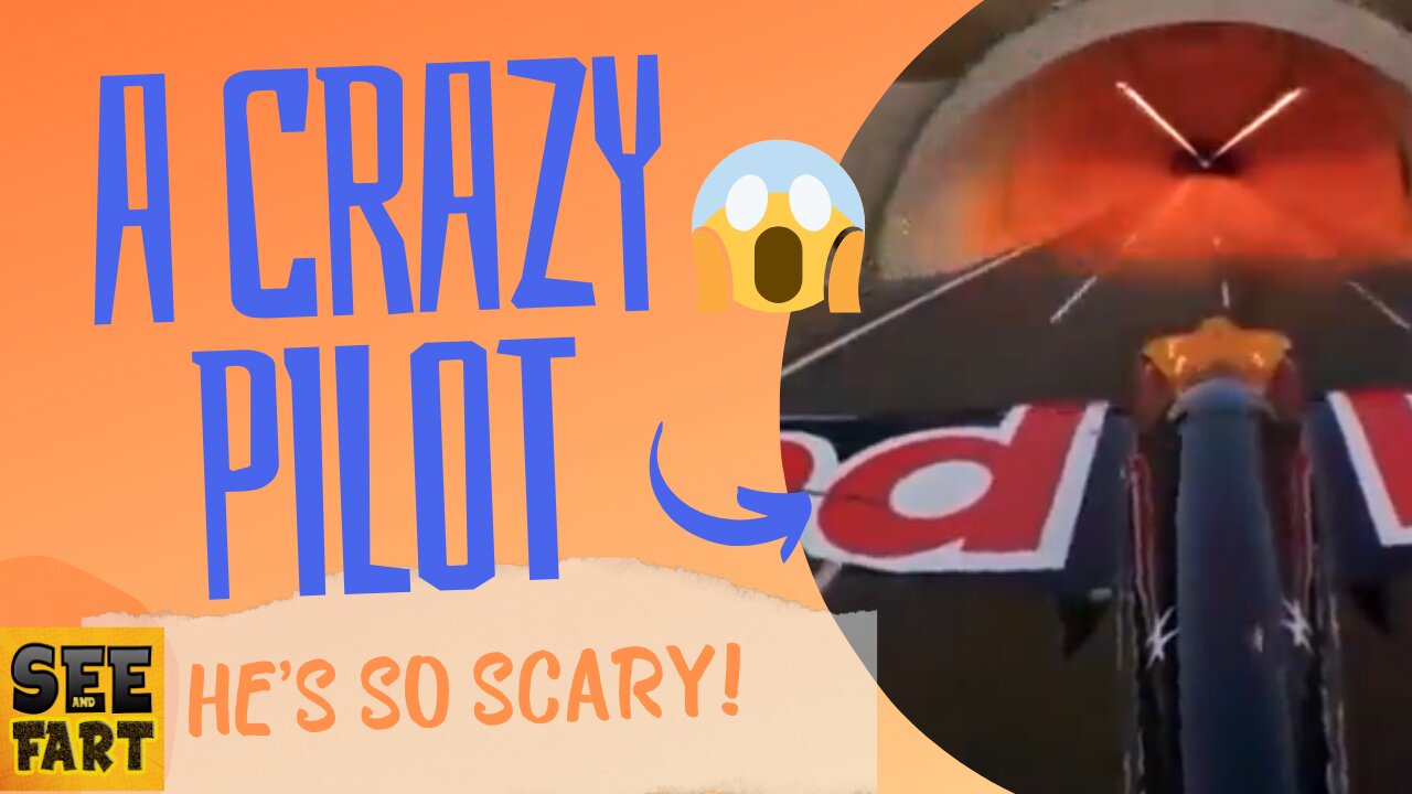 A crazy pilot.. see what he does 😳😱😱