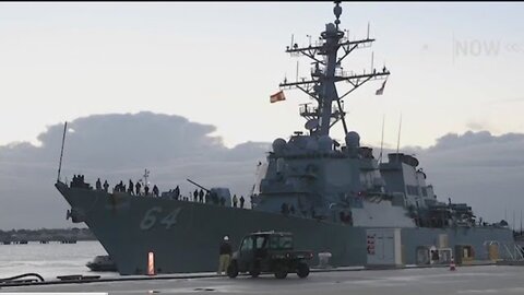 American warship comes under attack in Red sea