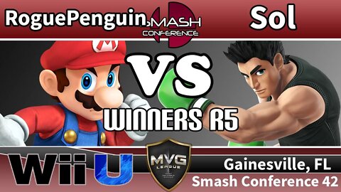 RoguePenguin (Mario) vs. MVG|Sol (Little Mac) - SSB4 Winners R5 - Smash Conference 42