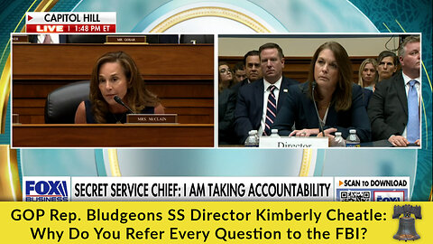 GOP Rep. Bludgeons SS Director Kimberly Cheatle: Why Do You Refer Every Question to the FBI?