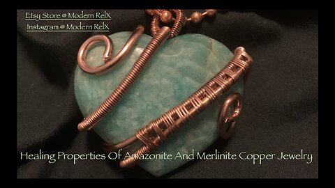 Healing aspect of Amazonite and Merlinite Copper Jewelry