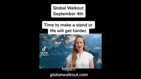 Global walkout! Absolutely ready for this