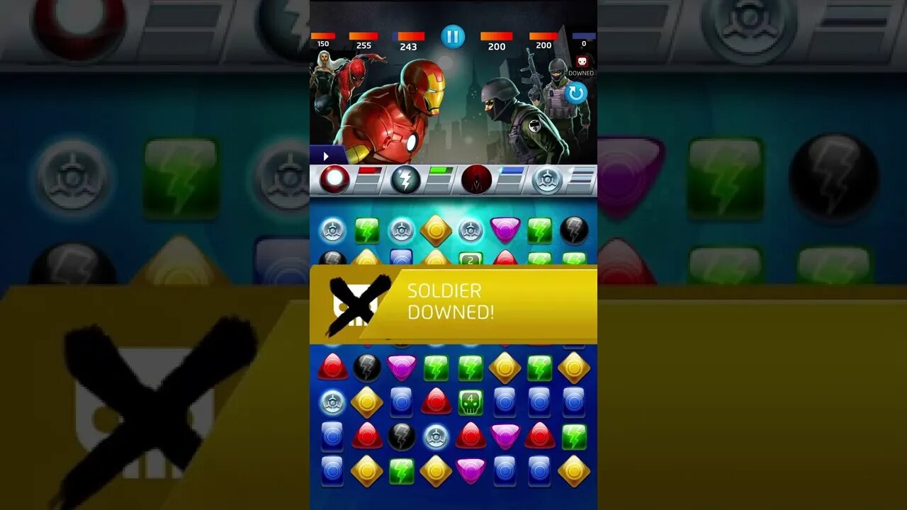 Marvel's Puzzle Quest: Hero RPG Gameplay