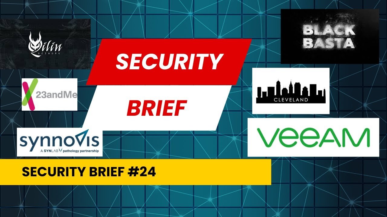 Security Brief: Veeam, Life360 extortion, Black Basta, TellYouThePass, 23andMe, Apple iAI, Cleveland