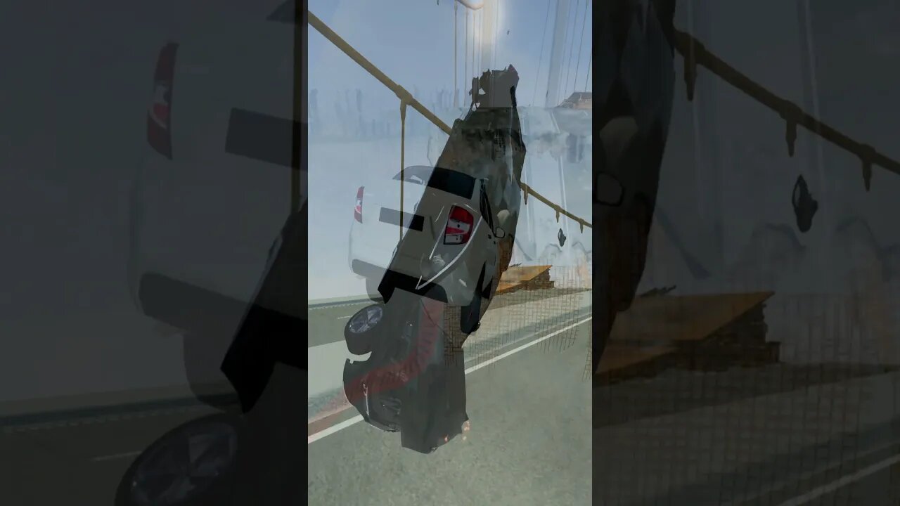 КАКАЯ МАШИНА ПЕРЕПРЫГНЕТ РАЗРУШЕННЫЙ МОСТ в BEAMNG DRIVER? Maybach x Granta FL #shorts