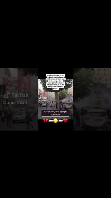 #Israeli #Army #Fires #Teargas At #Citizens #WestBank #Palestine #Hebron