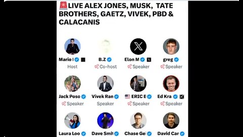 LIVE: Alex Jones, Musk, Tate Brothers, Gaetz, Vivek, PDB & Calacanis