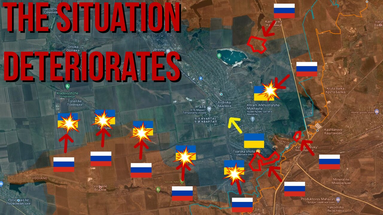 Ukrainian Defense Crumbles As Russians Storm Avdeevka Using Combined Arms Tactics!