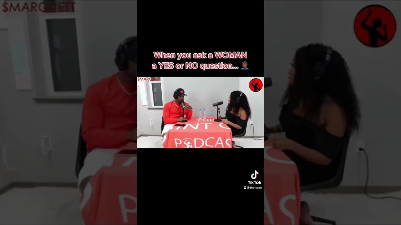 When you ask a WOMAN a Yes or No question…🤦🏾♂️ #relationship #women #pua #baddie #podcast