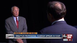 Embattled professional guardian appears in court