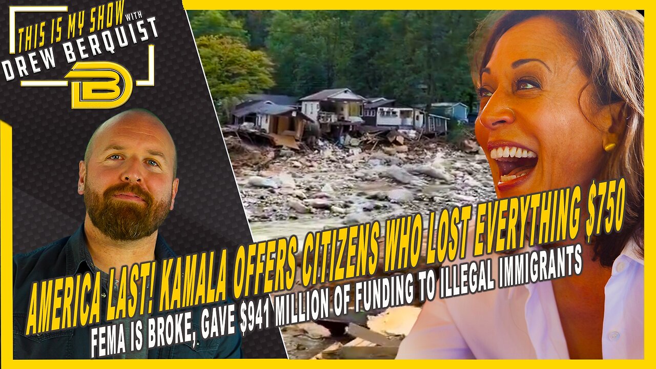 AMERICA LAST: FEMA Is Broke, Kamala Harris Only Offers Hurricane Victims $750 | 10.03.24