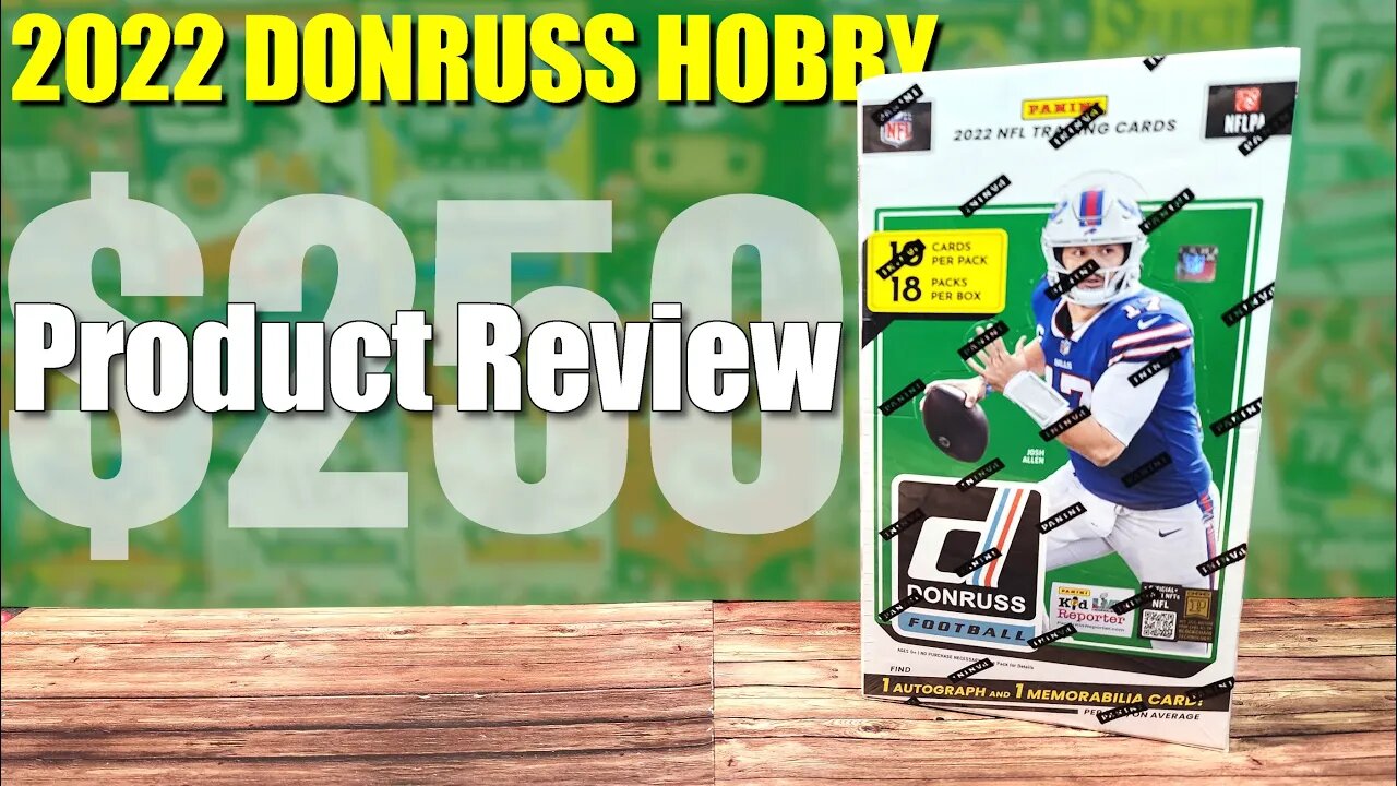 WORTH $250? | 2022 Donruss Football Hobby Box 1 AUTO & 1 RELIC + Tons of Fun Football Cards