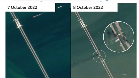 🟨 BBC : 克里米亞大橋在發生巨大爆炸後部分重新開放 🟨