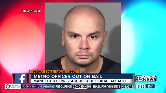 Officer accused of sexual assault out on bail