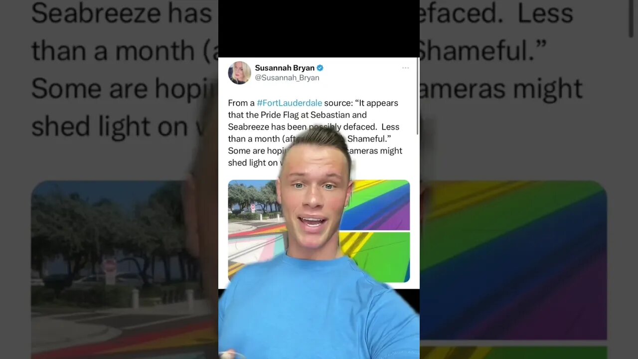 Pride Flag / Mural In Fort Lauderdale Gets Defaced 😬