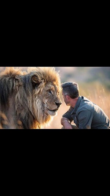 Lion Attack on a Man|حمله شیر بالای یک مرد