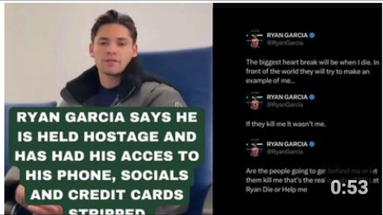 If this is true & not a psyop, Ryan Garcia is a hero!