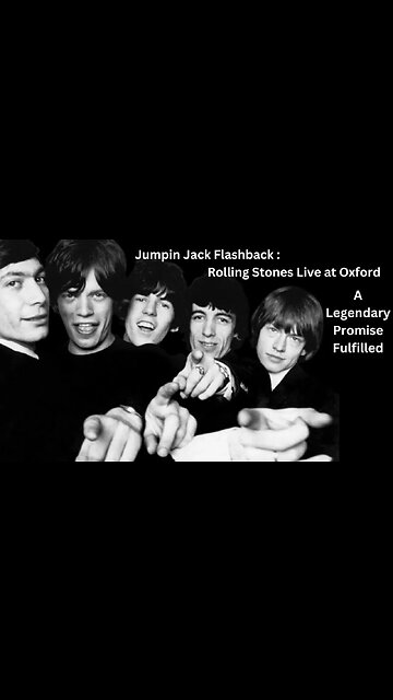 Jumpin Jack Flashback : Rolling Stones Live at Oxford - A Legendary Promise Fulfilled. #shorts