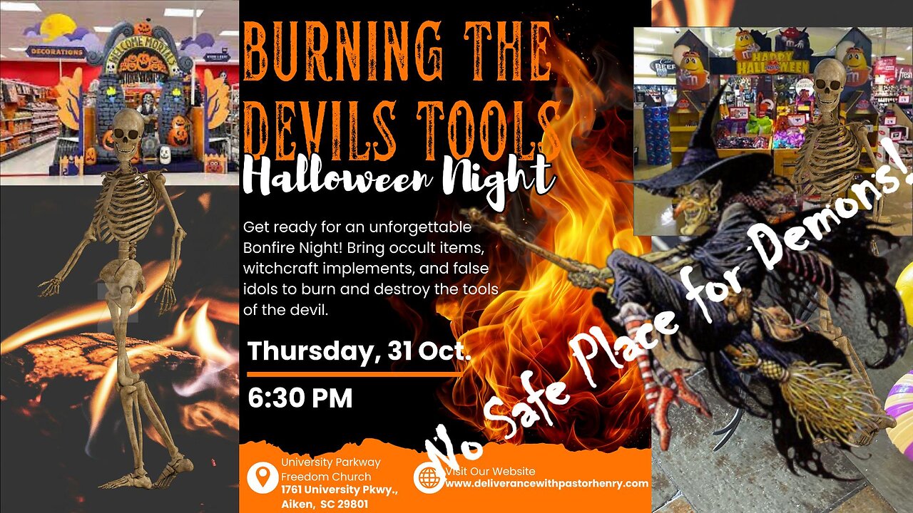 Show No. 8 - Burning The Devils Tools Halloween Night | Coast to Coast Deliverance