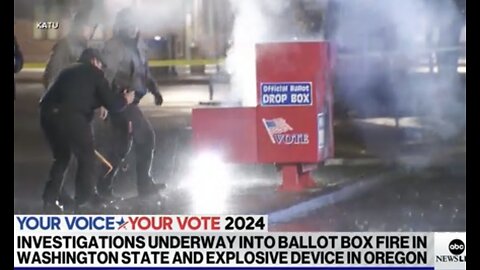 [ NEW TRICK ] 2 BALLOT VOTE BOXES IN OREGON SET ON FIRE 🔥