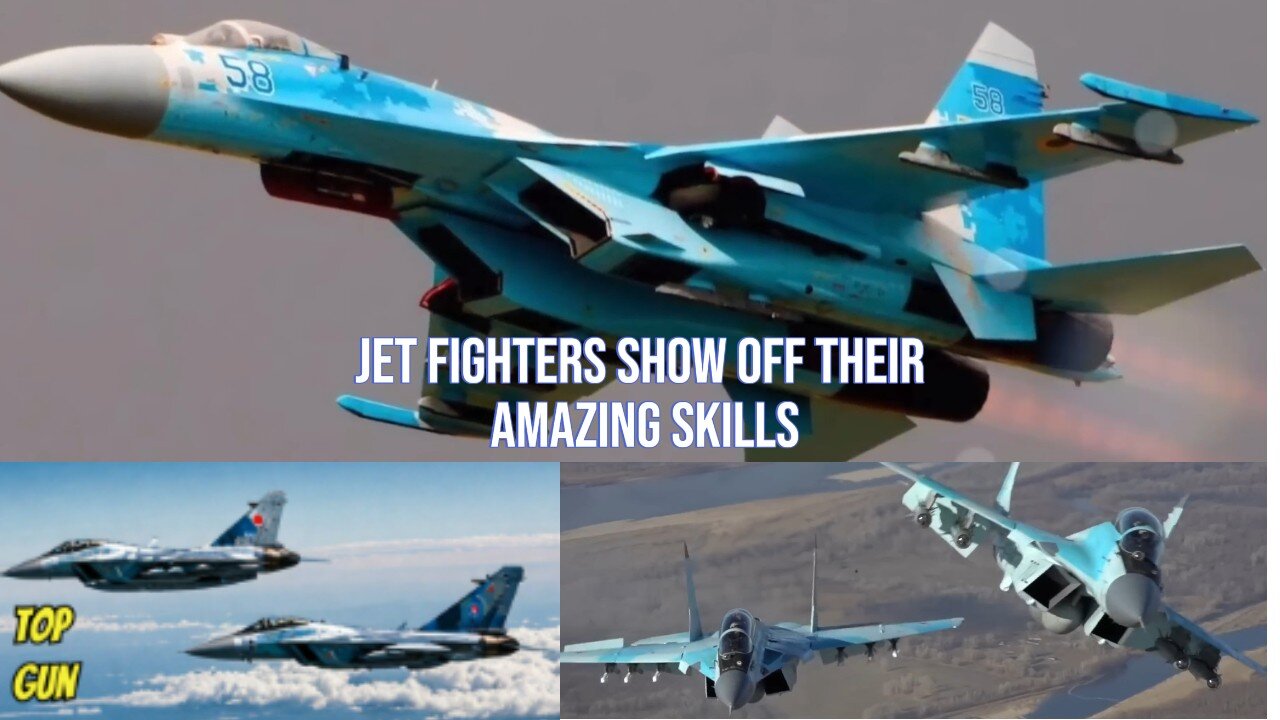 RUSSIAN JET FIGHTERS SHOW OFF THEIR AMAZING SKILLS!