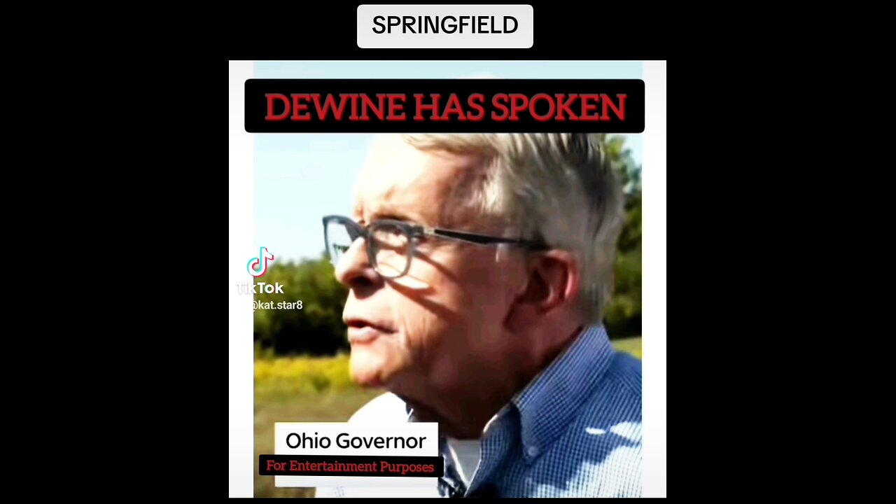 SPRINGFIELD- DEWINE SPEAKS