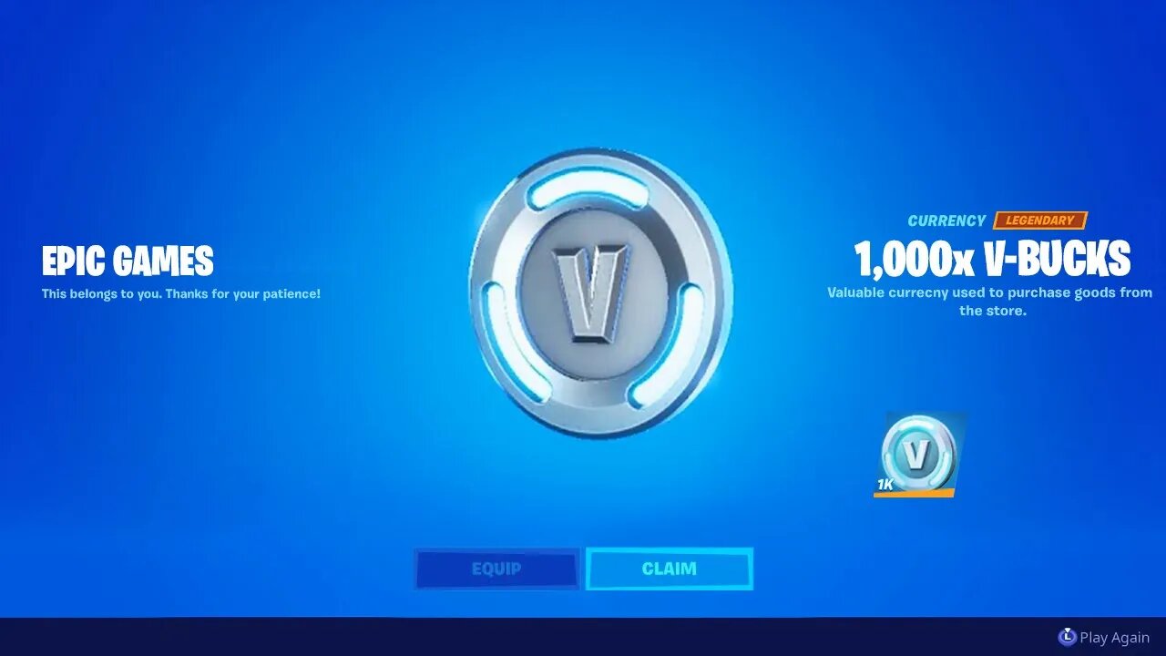 CLAIM THIS FREE V-BUCKS REWARD RIGHT NOW