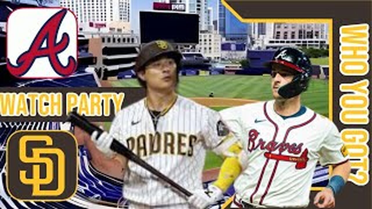 Atlanta Braves vs San Diego Padres | Live Play by Play & Reaction Stream 3D Sim | MLB 2024 Game 93