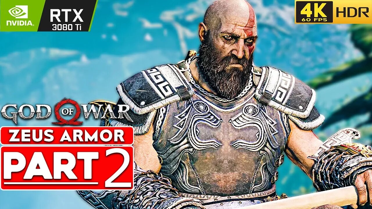 GOD OF WAR PC Gameplay Walkthrough Part 2 ZEUS ARMOR [4K 60FPS HDR] - No Commentary