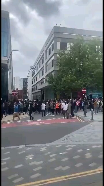 Sheffild, UK: Hundreds of Muslims armed with knives and machetes storming the streets. Peacefully!