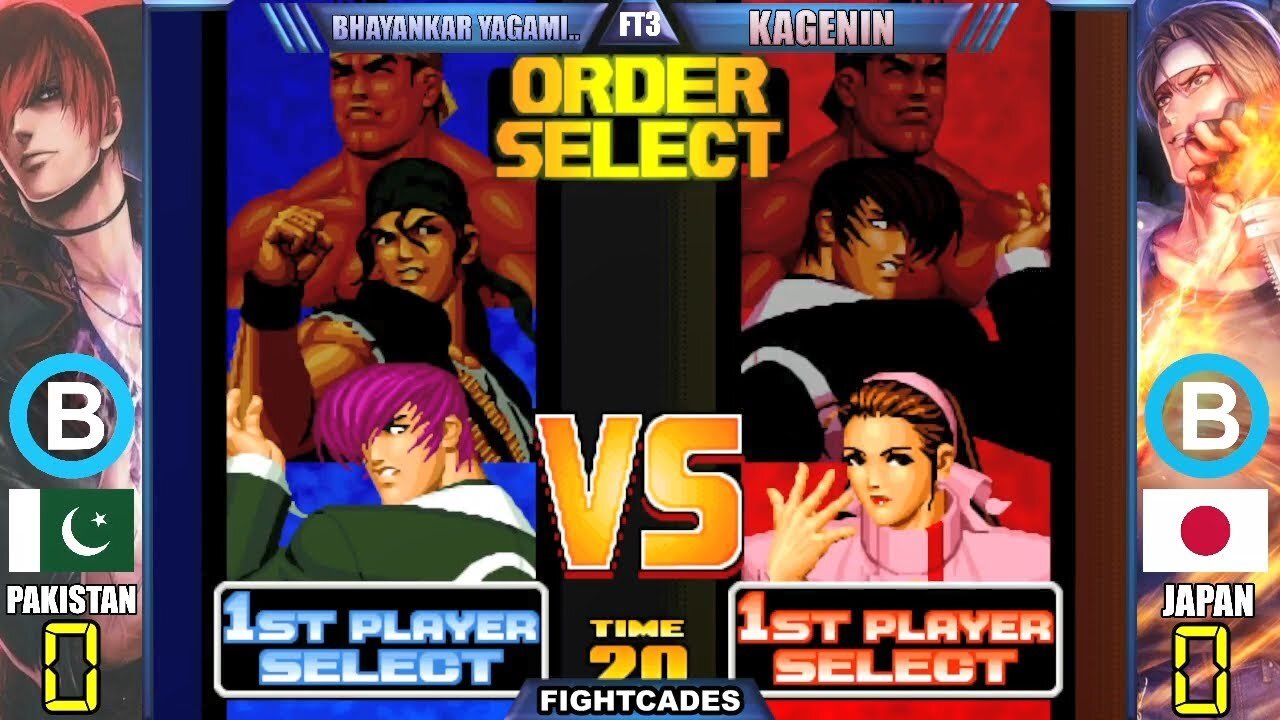 Kof 98 tournament 🇵🇰 Bhayankar Yagami.. FT3 🇯🇵 KAGENIN (カゲニン) | kof 98 combos | kof 98 gameplay