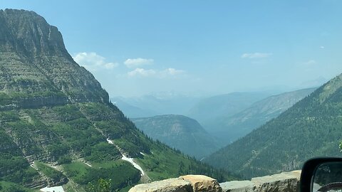 Driving on going to the sun road!