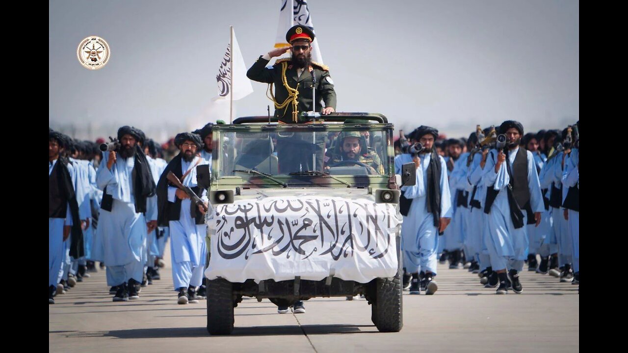 Taliban currently holding a parade at Bagram Air Force Base with American military equipment