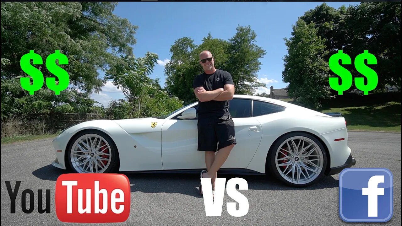 Here's How Much Ad Revenue My $250K Ferrari Made On Youtube (And Facebook)