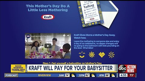 Kraft will pay you $100 to get a babysitter on Mother's Day