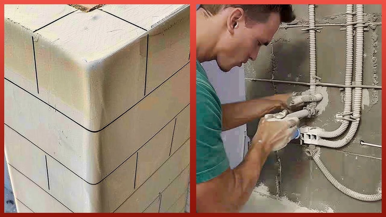 Most Amazing Ceramic Tile Installation _ Workers with Tiling Skills