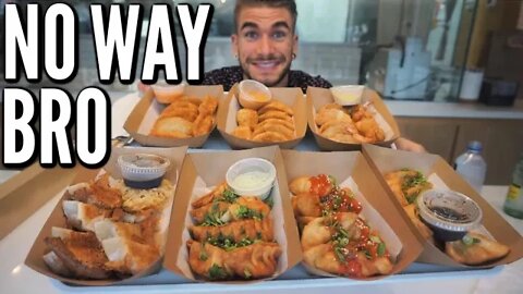 GIANT DUMPLING CHALLENGE IN HOUSTON TEXAS | Gyoza, Pork & Shrimp | Man Vs Food