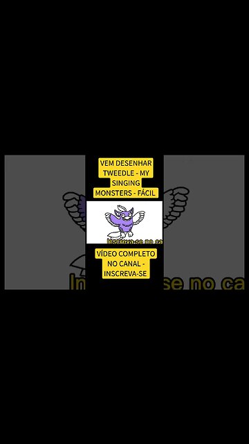 COMO DESENHAR TWEEDLE - MY SINGING MONSTERS - FÁCIL #desenho #desenholivre #shorts #desenhofacil