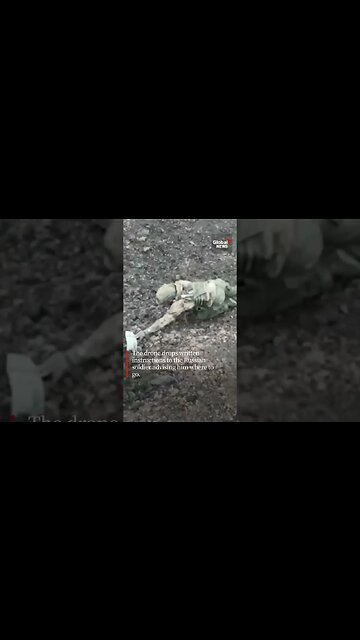 Russian soldier surrenders to Ukrainian drone outside Bakhmut