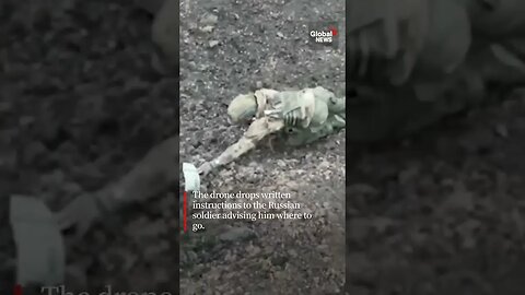 Russian soldier surrenders to Ukrainian drone outside Bakhmut